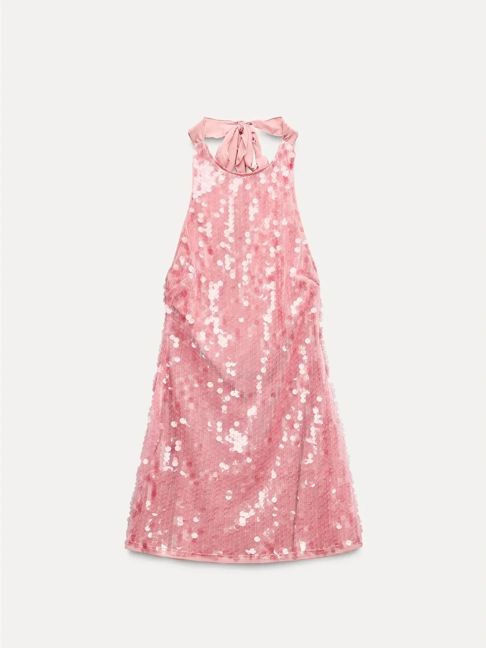 Zara Sequin Halter Dress